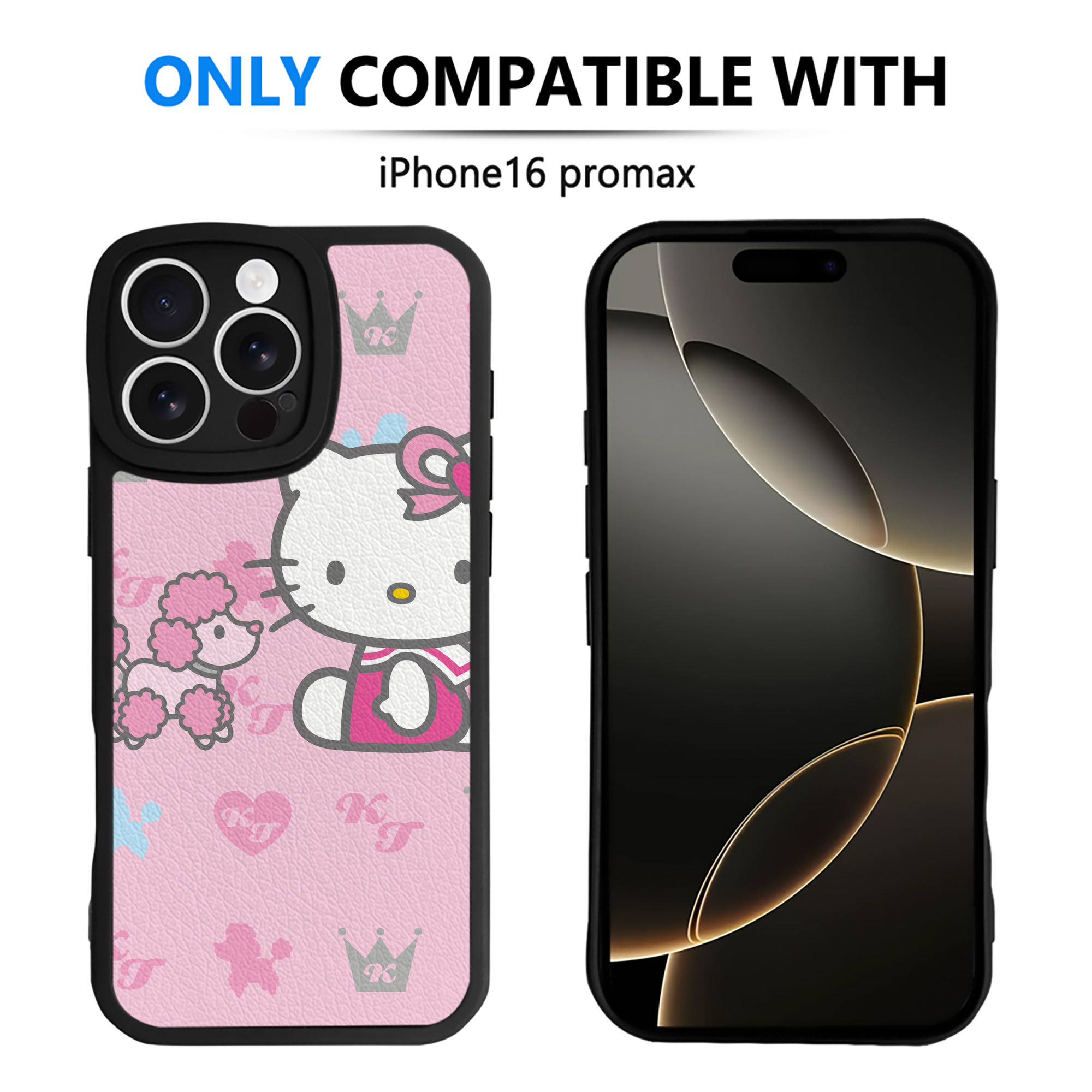 （画像用） Hello Kitty ハローキティ 【iPhone 16シリーズ対応】シリコンスマホケース（レザー調） 材質：シリコン